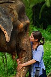 Feeding hug and touch